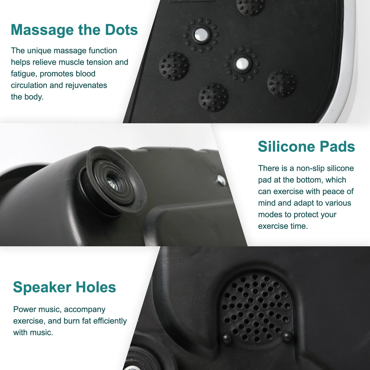 Vibration Plate Exercise Machine Fat-Burning Home Fitness. Shaping Whole Body Workout Portable Fitness Equipment