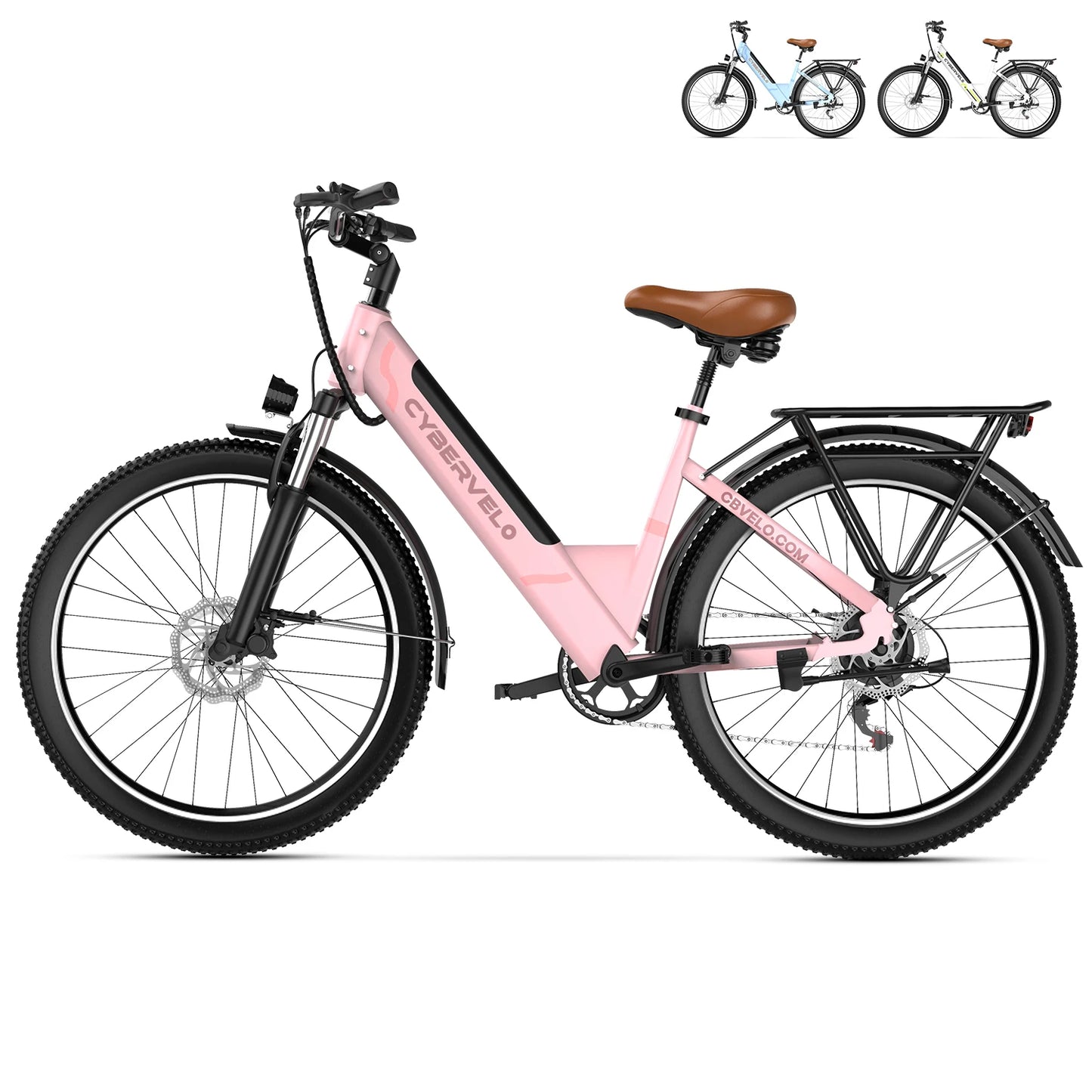 Electric E Bike with 7-Speed,Electric Bike for Adults,up 80 Miles Removable Battery