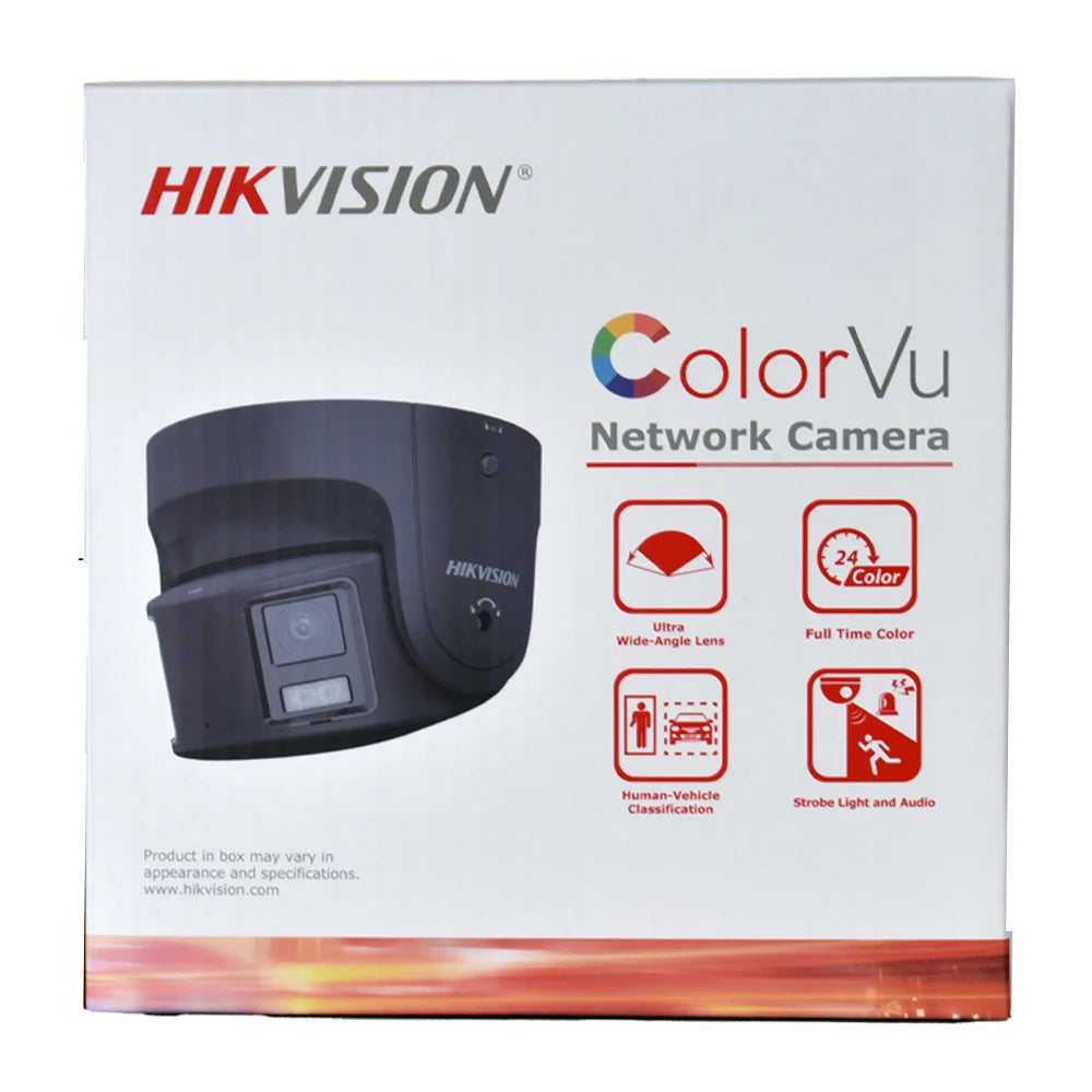 Panoramic ColorVu Turret,Security Double Lens Color Night Built-in Mic Speaker