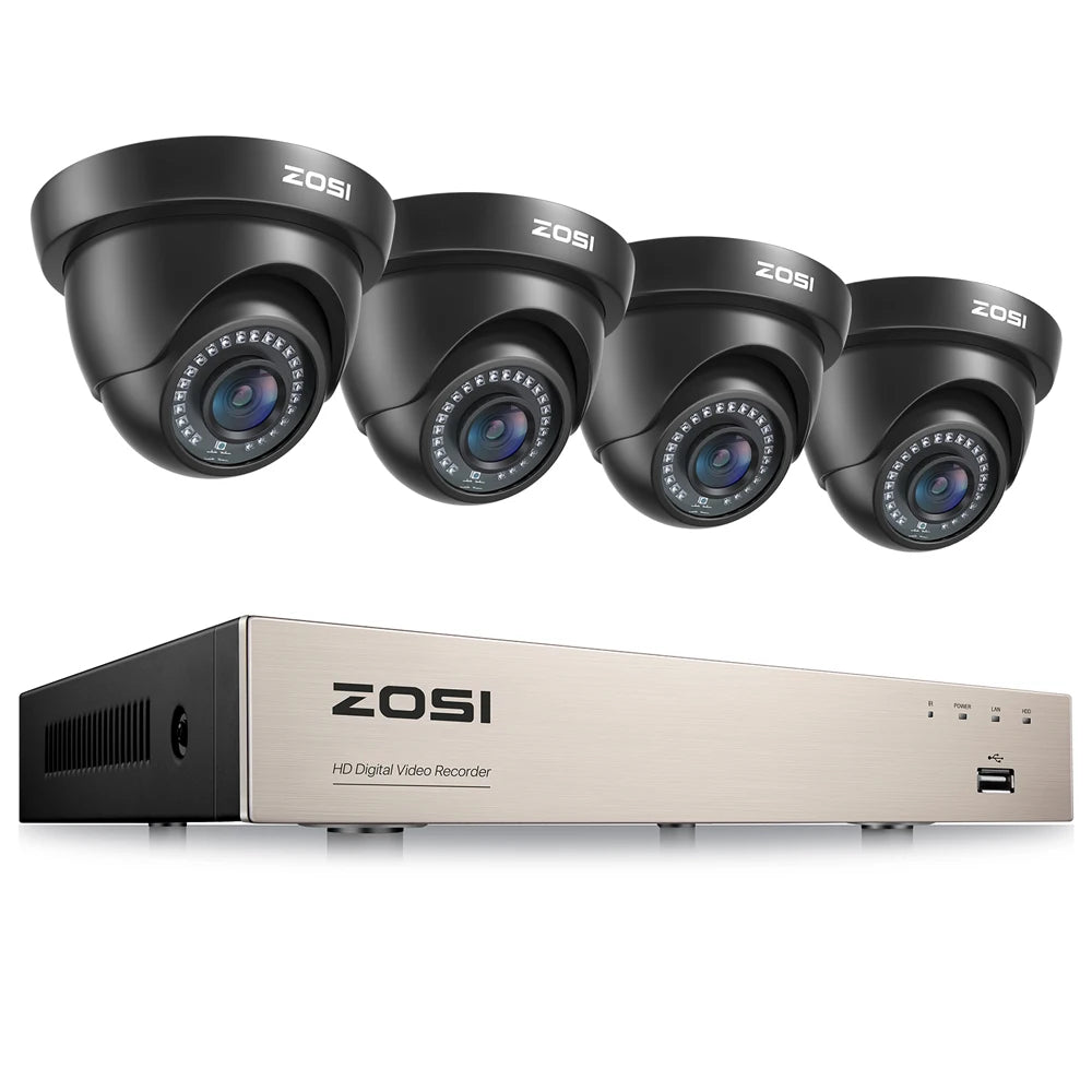 Wired Security Camera System HD DVR Recorder Indoor/OutdoorSurveillance Camera