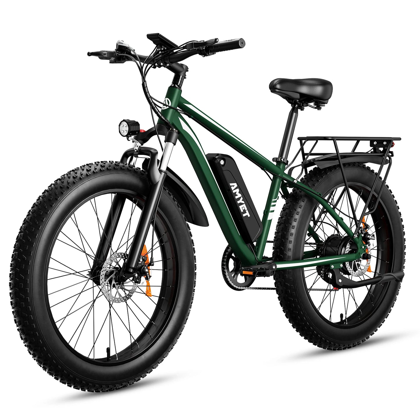 Electric Bike for Adults Bike 26" Fat Tire Mountain 31mph Dual Shock Absorber