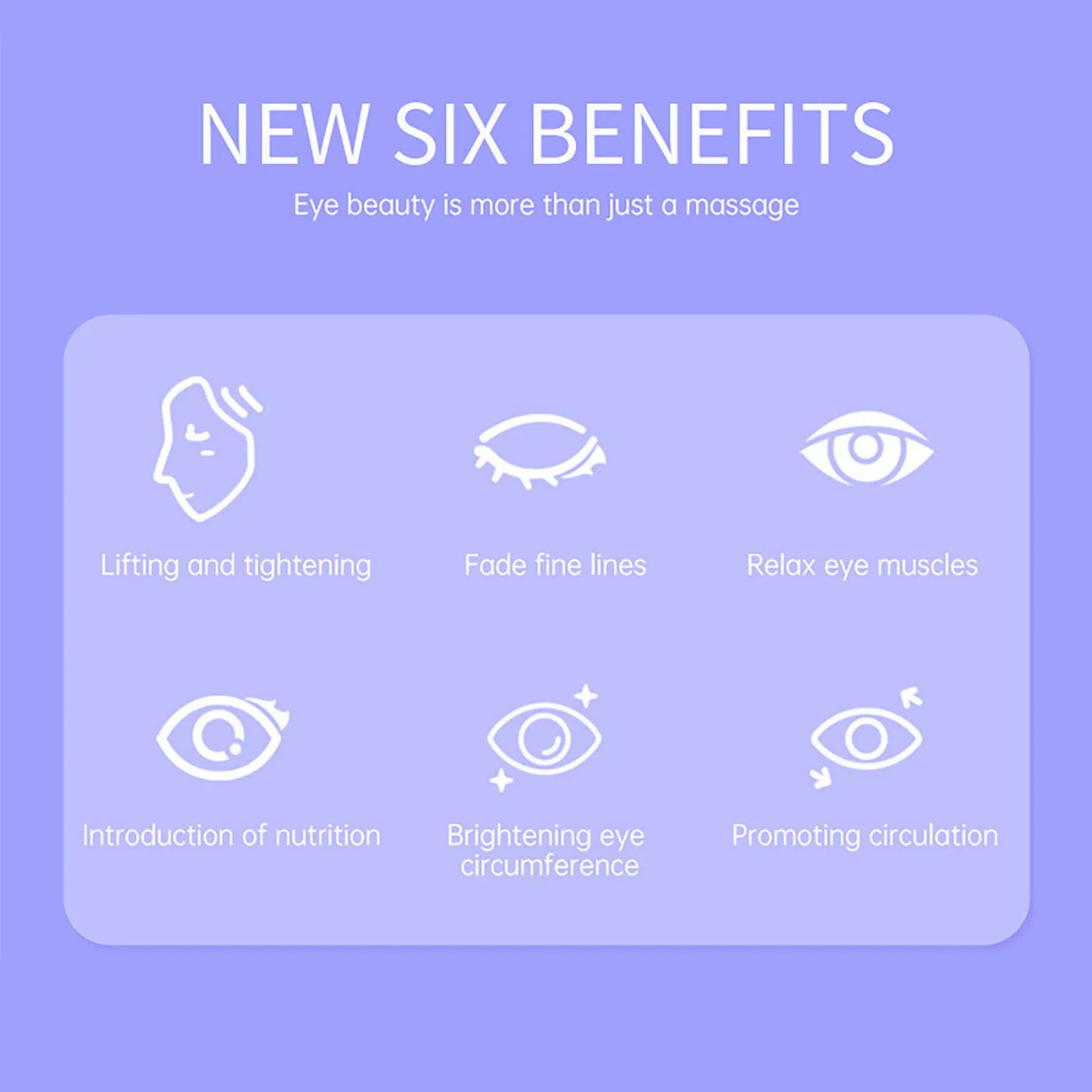 Smart Eye beauty Massager Red Light Therapy for Dark Circles and Fine Wrinkles Home Use Eye Care Vibration Massage Device