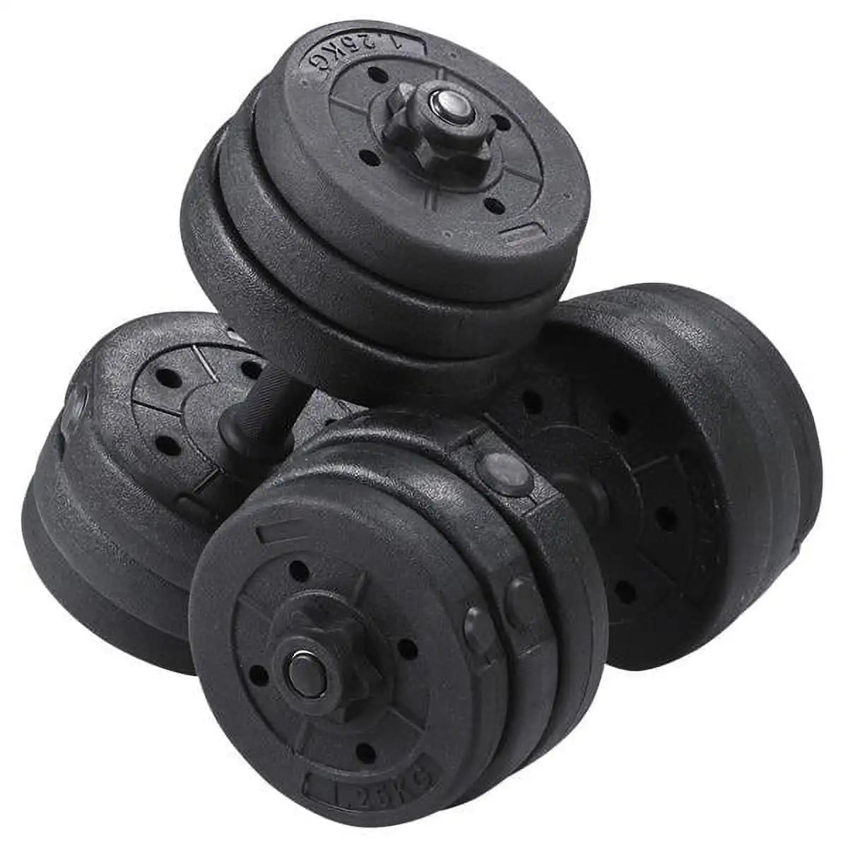 Alden Design 66 lb. Adjustable Dumbbell Free Weight Set, Black