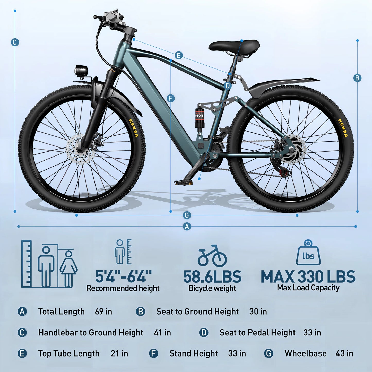 E bike Adults 26/24 Inch Tires Electric Bicycle Shimano 21-Speed City E Bikes Mountain