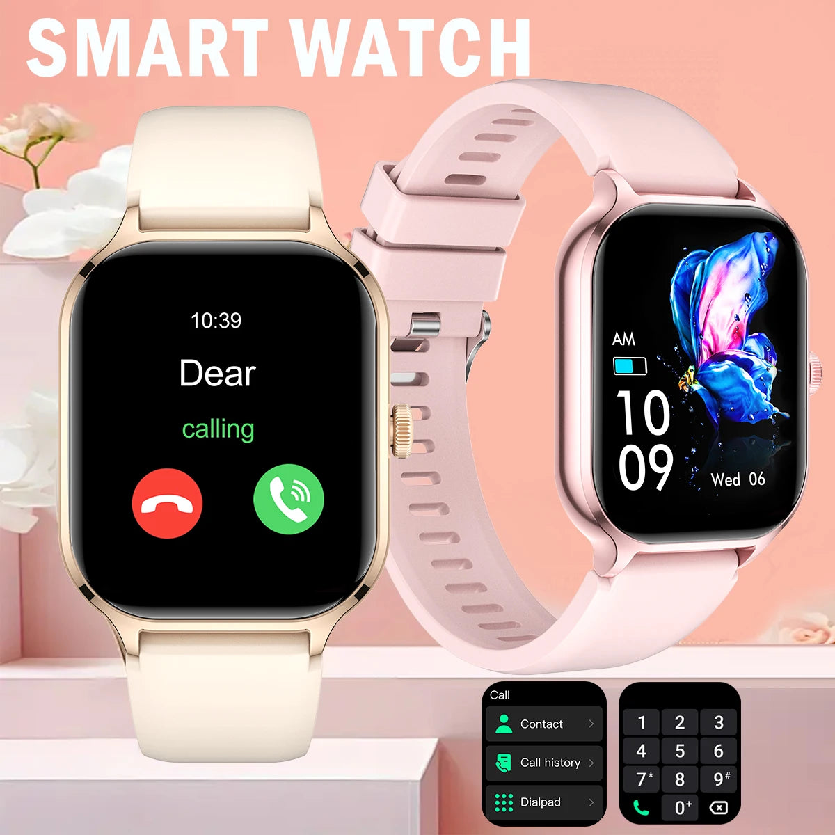 Smart Watch, Wireless Dialing, Multiple Sport Modes, iPhone/Android