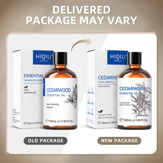 Cedarwood Essential Oil, Pure Essential Oil for Diffuser, Humidifier, Massage, Relaxing, Relieving Stress