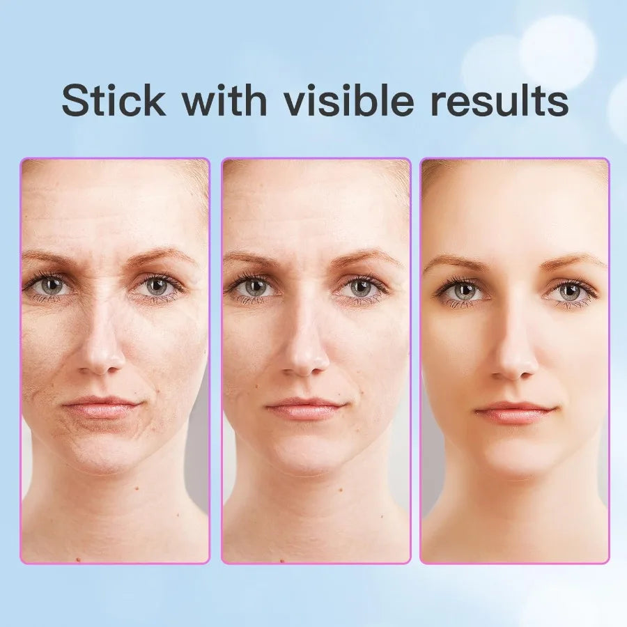 Neck Face Beauty Device Skin Care Face Massage 3 in 1 Facial Massager Sculpting Tool with Thermals Vibration White