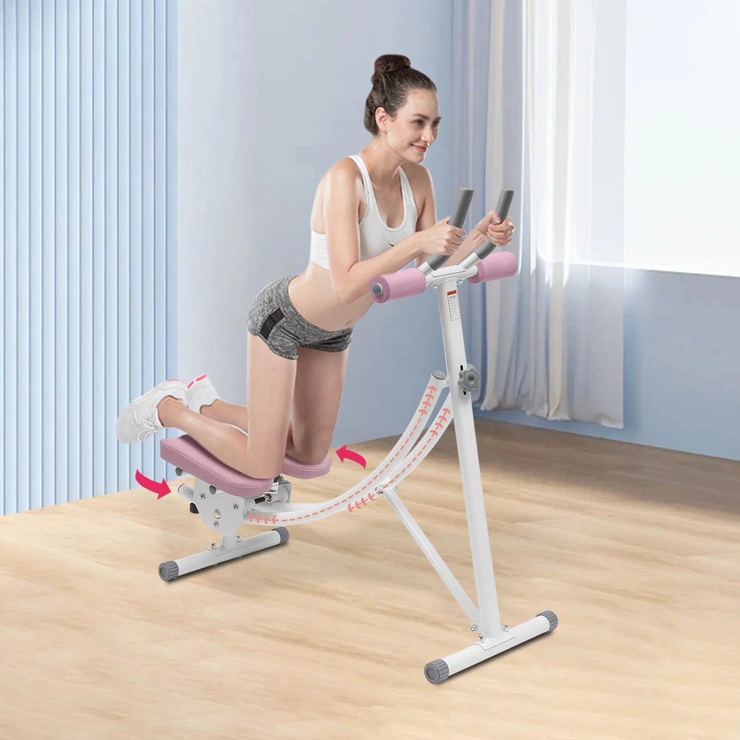 Weight Capacity, Foldable, Core & Abdominal Exercise Fitness Equipment for Home Gym