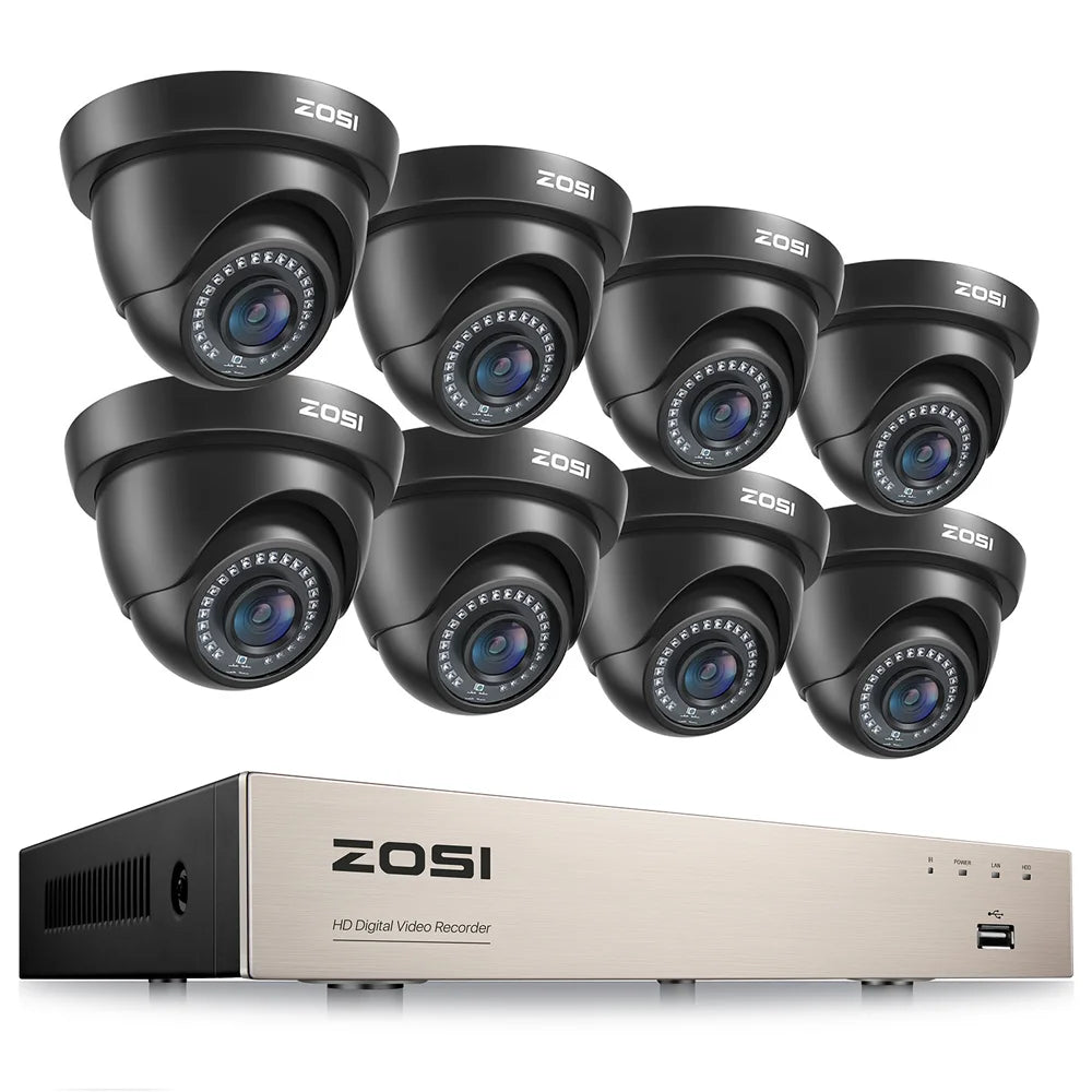 Wired Security Camera System HD DVR Recorder Indoor/OutdoorSurveillance Camera