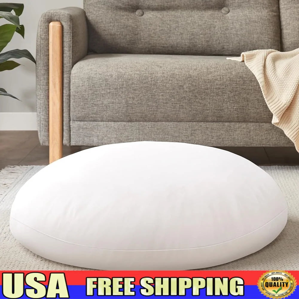 Large Round Floor Pillow Insert Thick Memory Foam Meditation Cushion Comfortable Seating Meditation Yoga Gift Unpacking