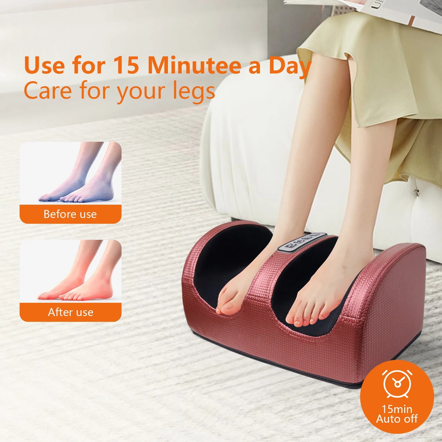 Foot massage, kneading foot electric heating home machine