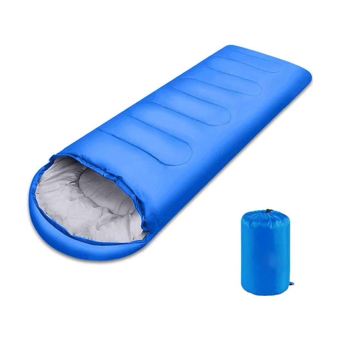 Envelope with Cap Sleeping Bag, Spring Summer Autumn Outdoor Travel Bag, Adult Camping Single Sleeping Bag