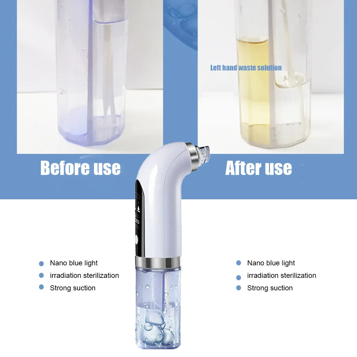 Blackhead Remover Pore Vacuum Cleaner Electric Micro Small Bubble Facial Cleasing Machine USB Rechargeable Beauty Device