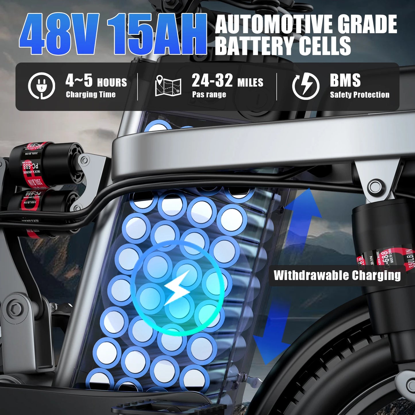 Electric Bike for Adults, Removable Battery, 20MPH 35 Miles Ebikes for Women Men
