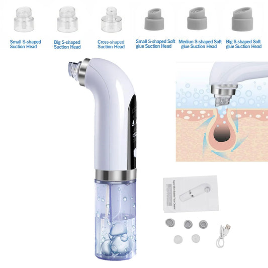 Blackhead Remover Pore Vacuum Cleaner Electric Micro Small Bubble Facial Cleasing Machine USB Rechargeable Beauty Device