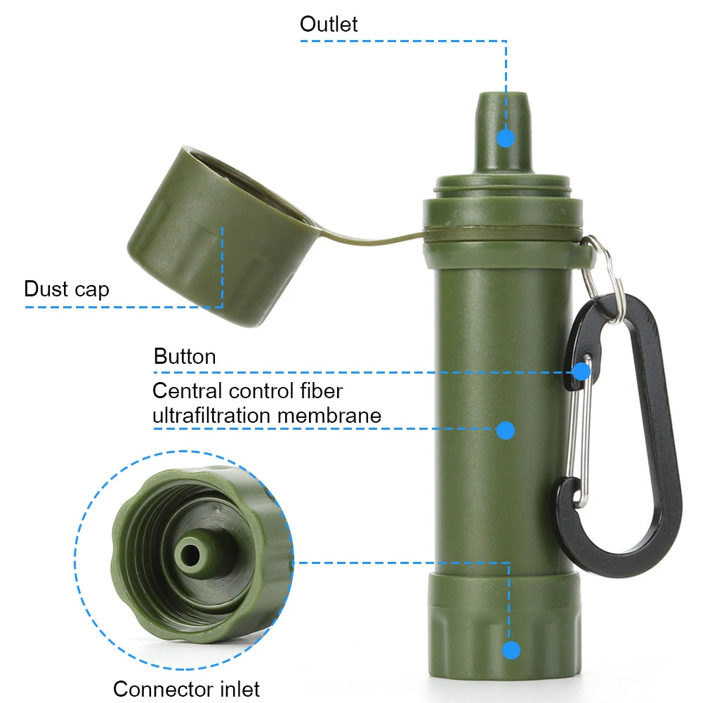 Camping Water Purifier Mini Filter Straw Direct Drinking Water