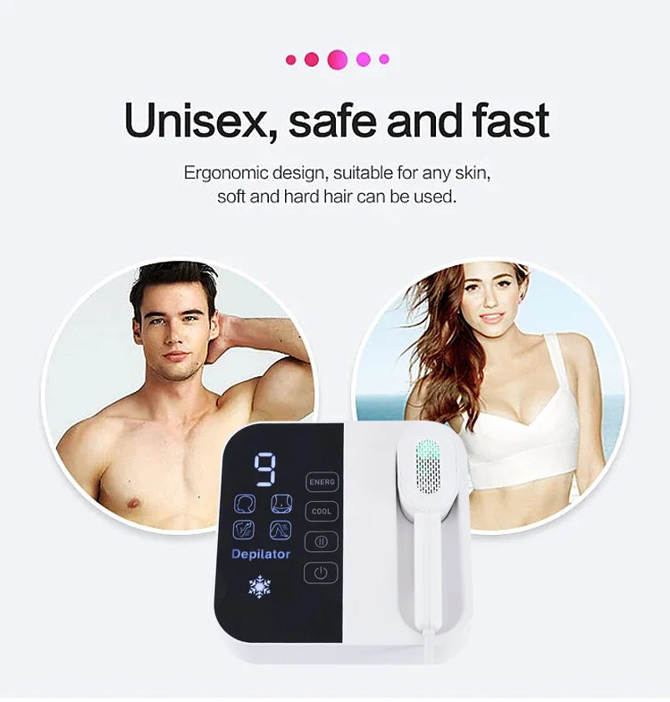 Laser Hair Removal Device  Beauty Salon Grade Home Hair Remover