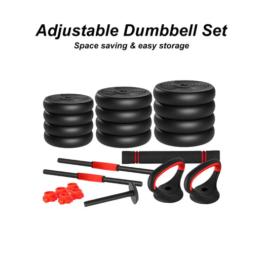 Adjustable Dumbbell Set 44 Lbs Weights Set, Multifunctional Home Gym Equipment