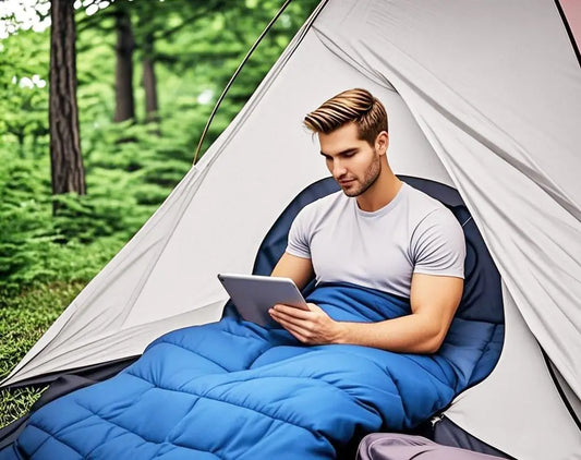 Envelope with Cap Sleeping Bag, Spring Summer Autumn Outdoor Travel Bag, Adult Camping Single Sleeping Bag