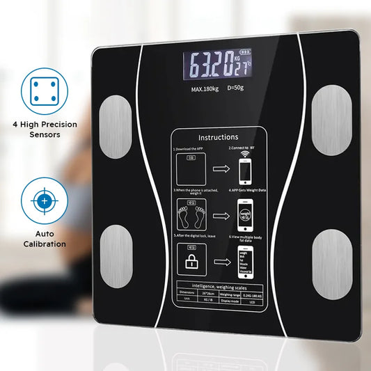 Smart Body Fat Scale Bathroom Weight Scale. Analyzer Testing Scale