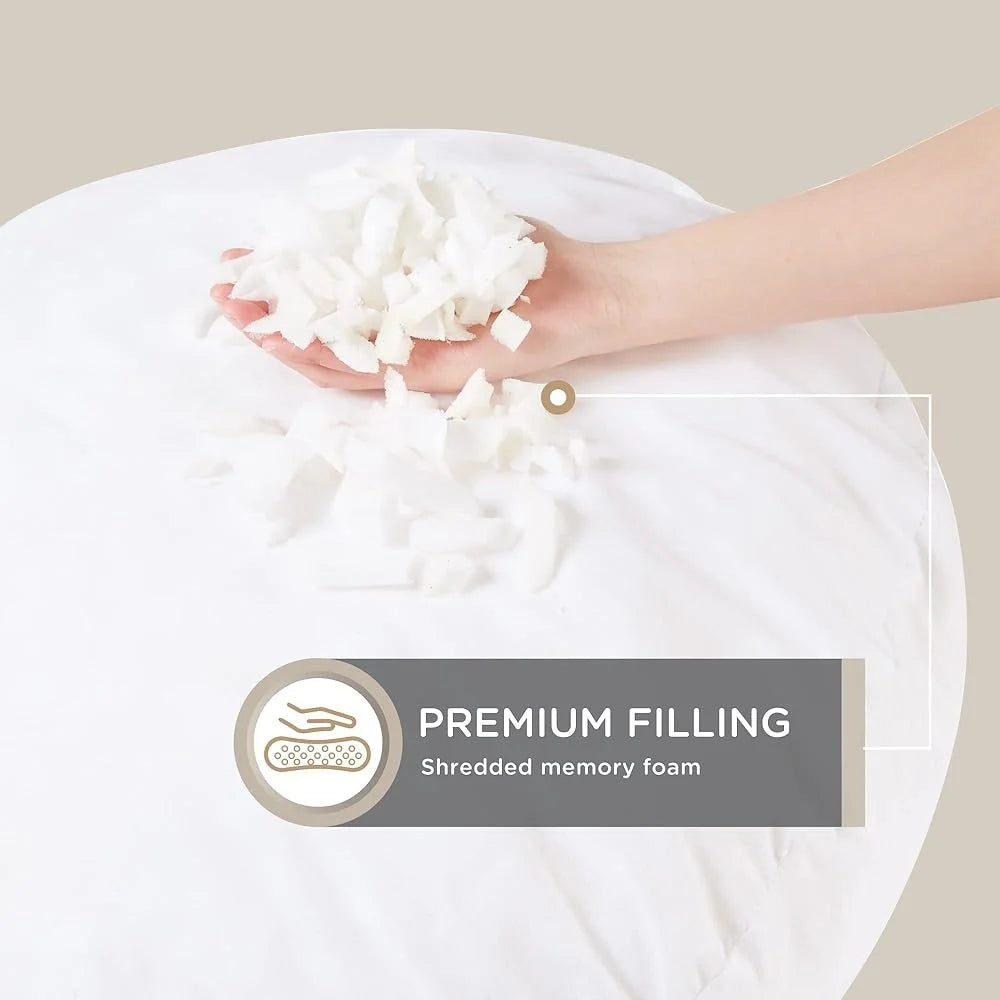Large Round Floor Pillow Insert Thick Memory Foam Meditation Cushion Comfortable Seating Meditation Yoga Gift Unpacking