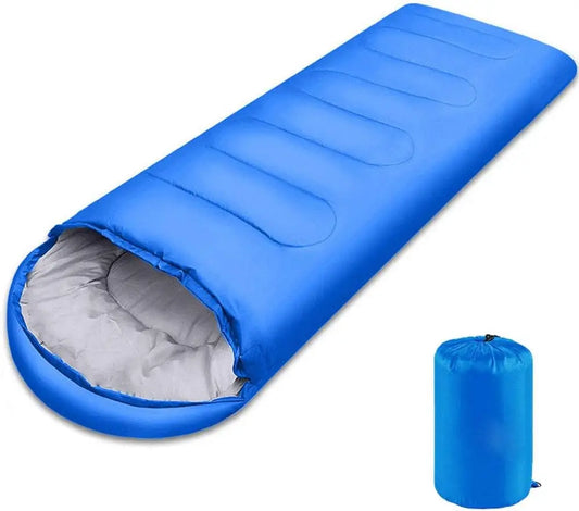 Envelope with Cap Sleeping Bag, Spring Summer Autumn Outdoor Travel Bag, Adult Camping Single Sleeping Bag
