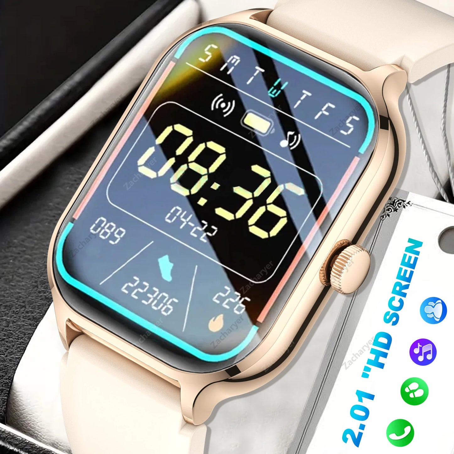 Smart watch full touch screen, sports watch, can answer and make calls